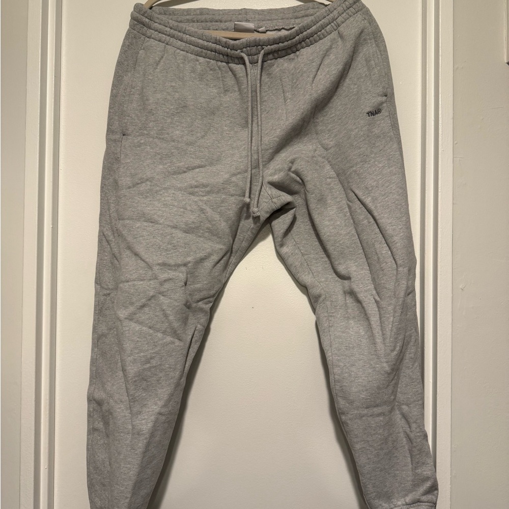 Aritzia TNA Heather Gray Jogger Boyfriend Fit Sweatpants